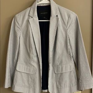 Banana Republic blue striped blazer